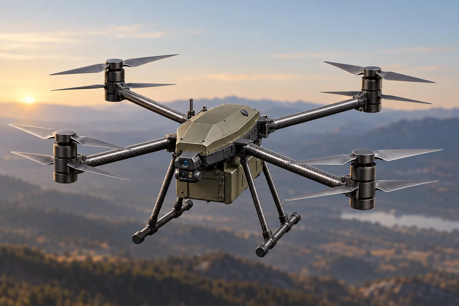 Titan, Heavy lift defence octocopter with a 5 kg droppable payload